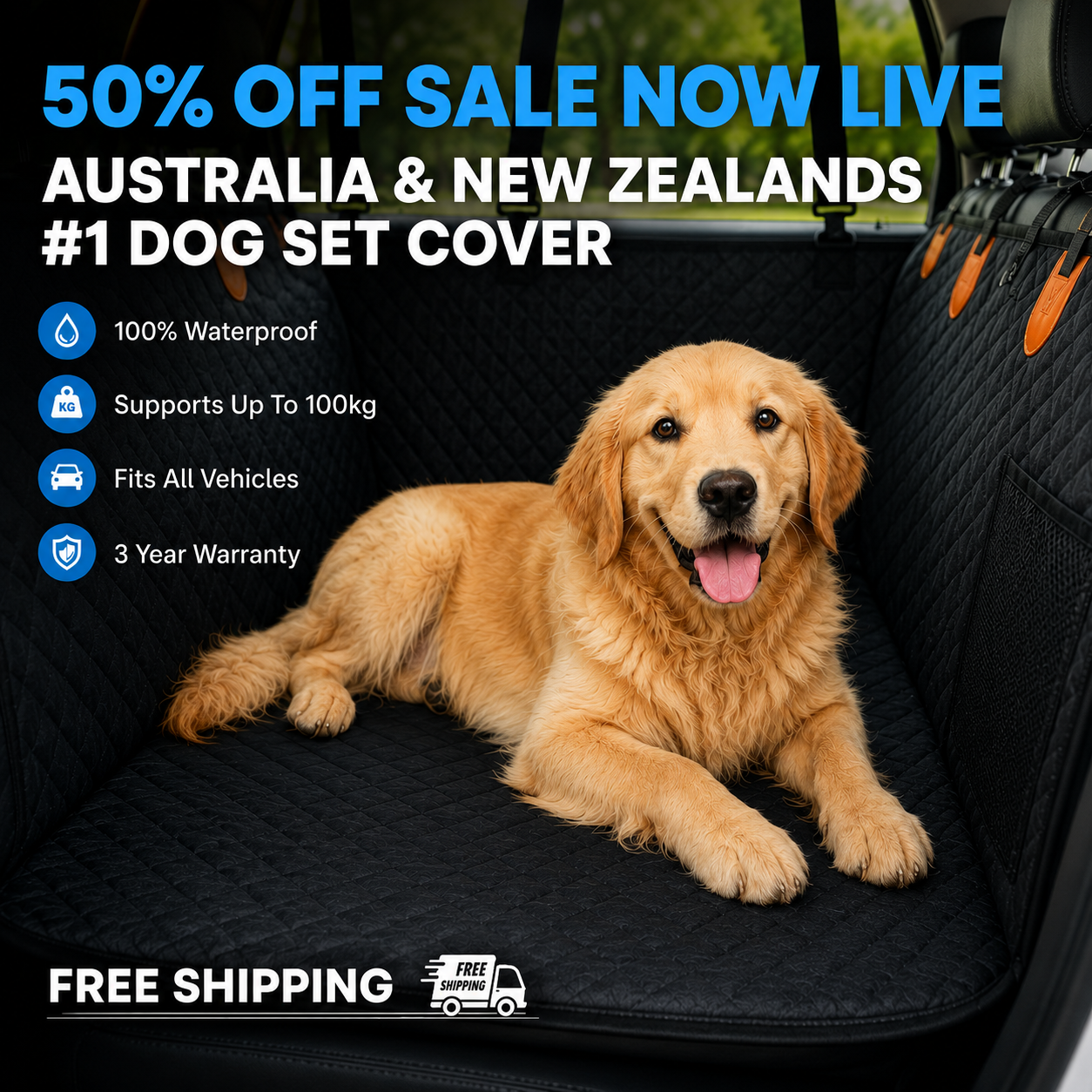 PawRider - Hard Base Dog Seat Cover
